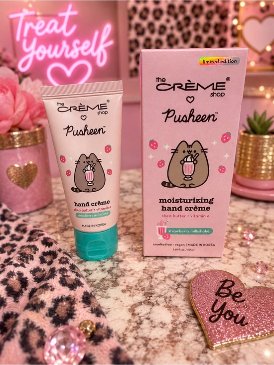 The Creme Shop Other - The Crème Shop Pusheen Strawberry Milkshake Moisturizing Hand Crème - Pink